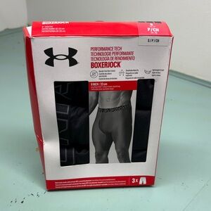 Under Armour Black Boxerjock Men’s Small 3 pack